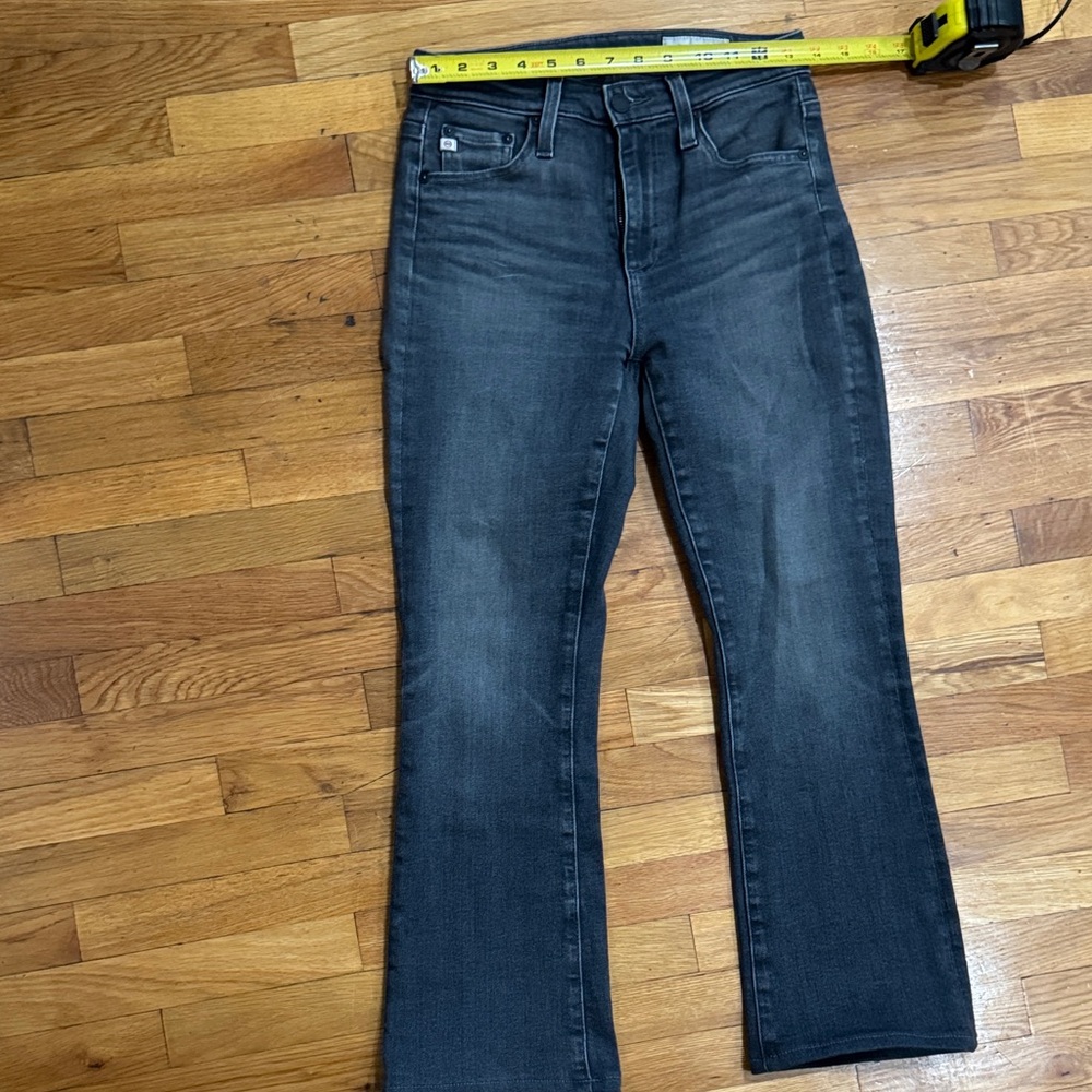 AG Farrah Boot Crop Gray Jeans